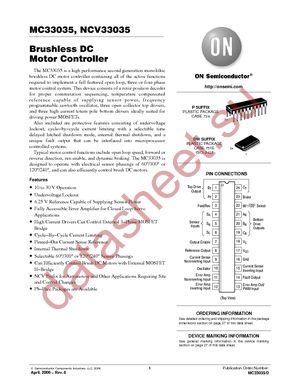 MC33035P datasheet  